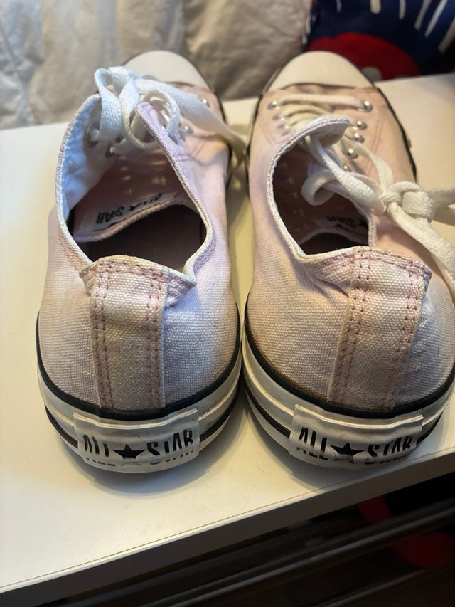Converse all star bajas rosas talla 10