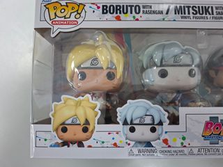 Funko Pop Boruto 4 Pack Flocked Edição Especial