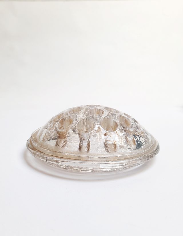 Donzela Vidro Jarra Flores Vintage