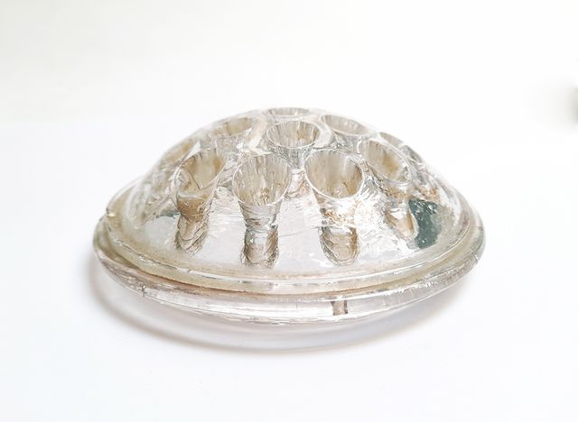 Donzela Vidro Jarra Flores Vintage