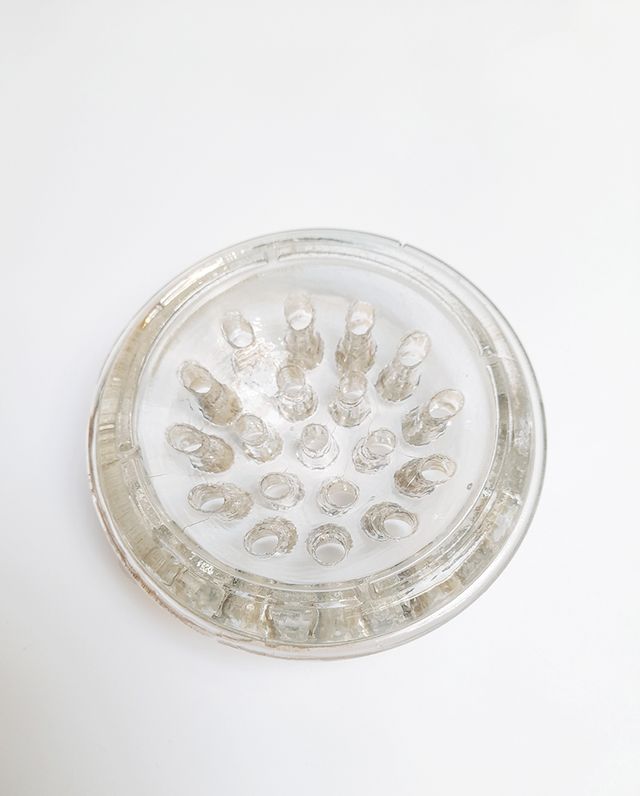 Donzela Vidro Jarra Flores Vintage