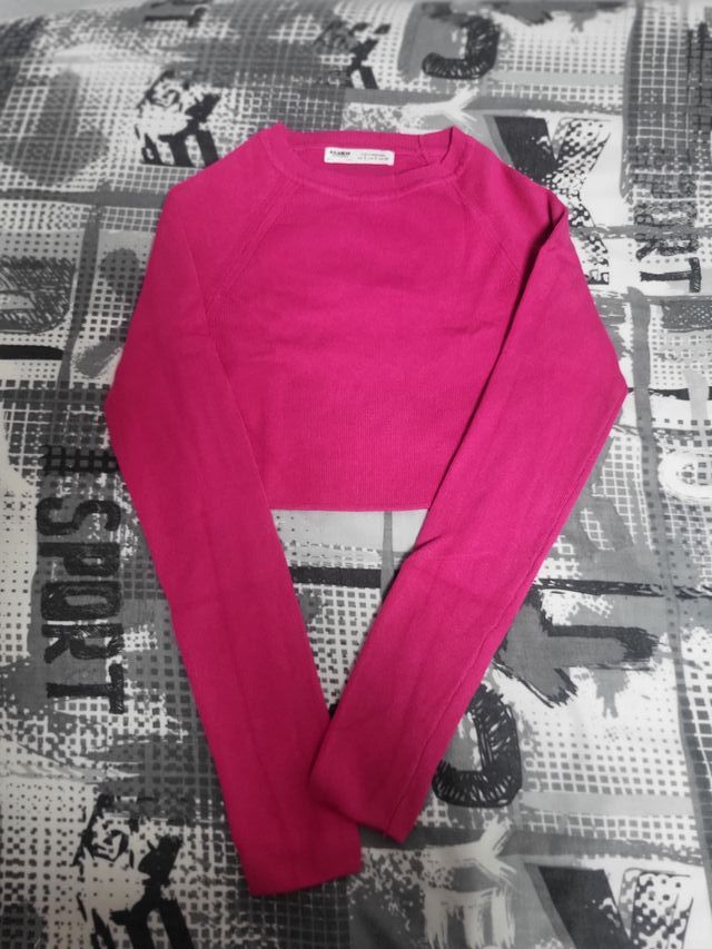Jersey fino rosa Pull&Bear T-S