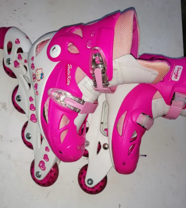 Patines en línea Hello Kitty Niña Rosas