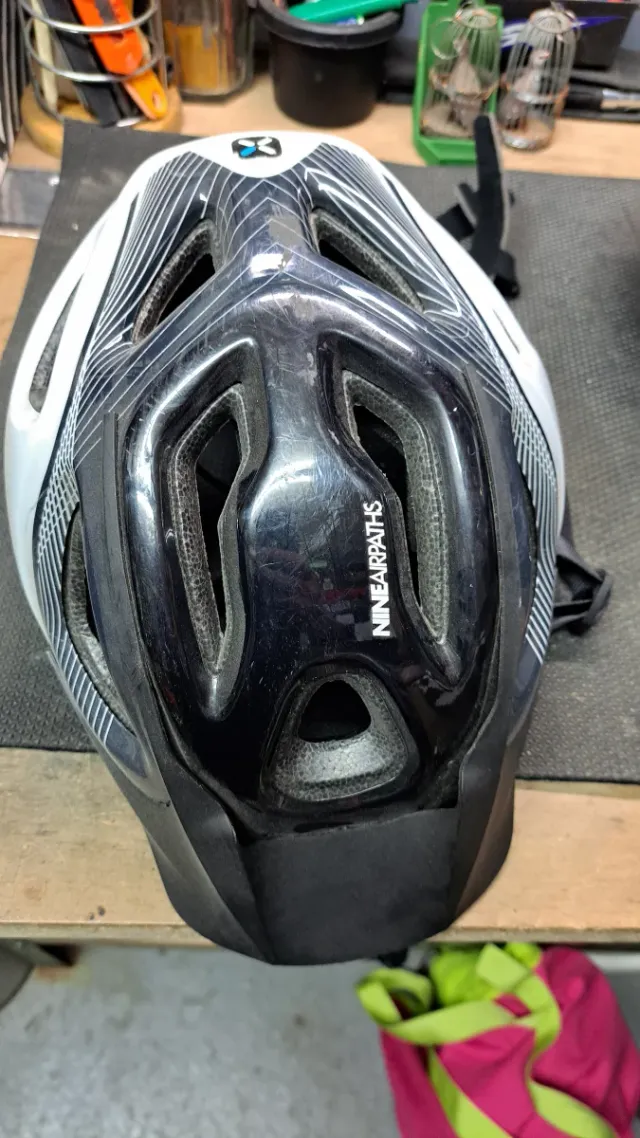 Casco B'Twin Sport 3 blanco/gris (M)