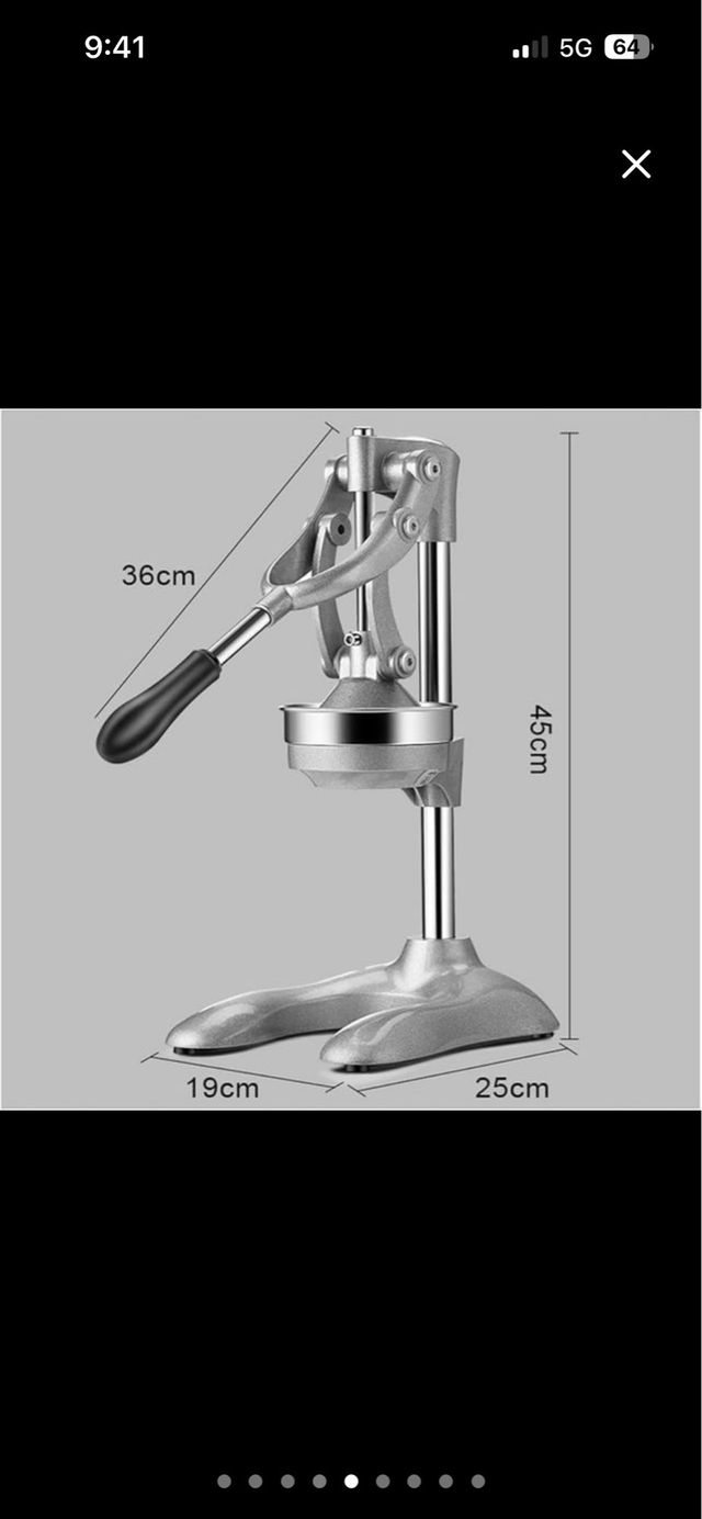Exprimidor Acero Inoxidable Manual