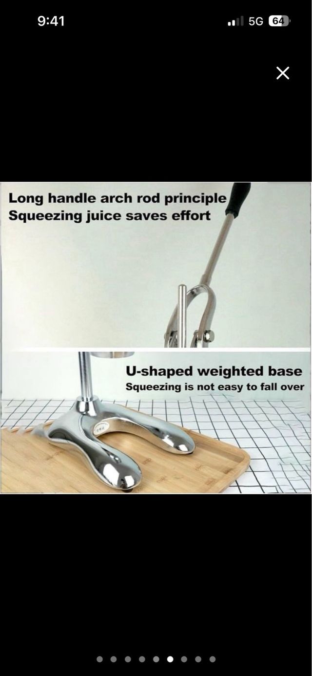 Exprimidor Acero Inoxidable Manual