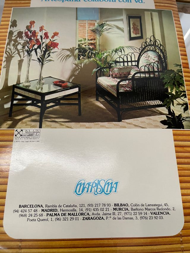 Estantería de bambú con espejo original de 70