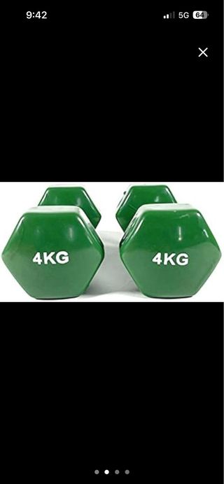 Mancuernas Verdes 4kg (Set de 2)
