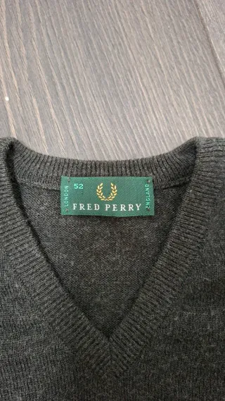 Jersey Fred Perry Vintage Logo Tape Gris