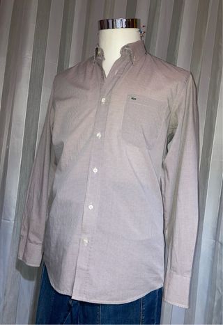Camicia Lacoste vintage marrone tg 30/S
