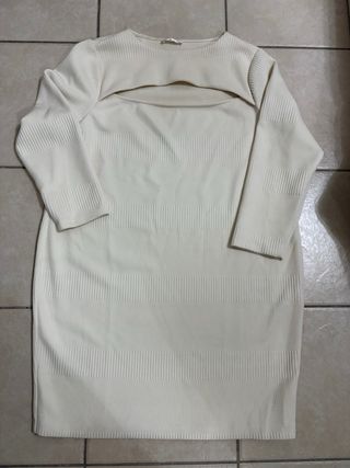 Abito color panna Lola by Sandro Ferrone taglia XL