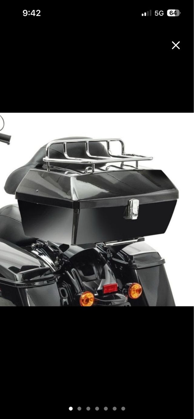 Maletín para moto negro