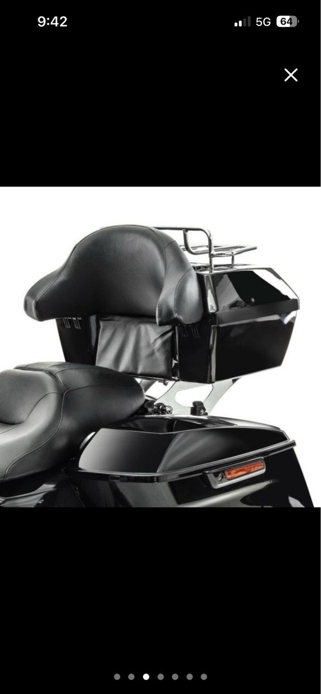 Maletín para moto negro