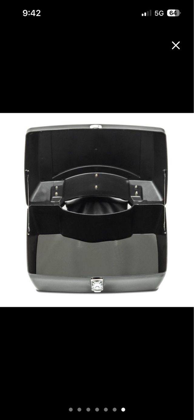 Maletín para moto negro