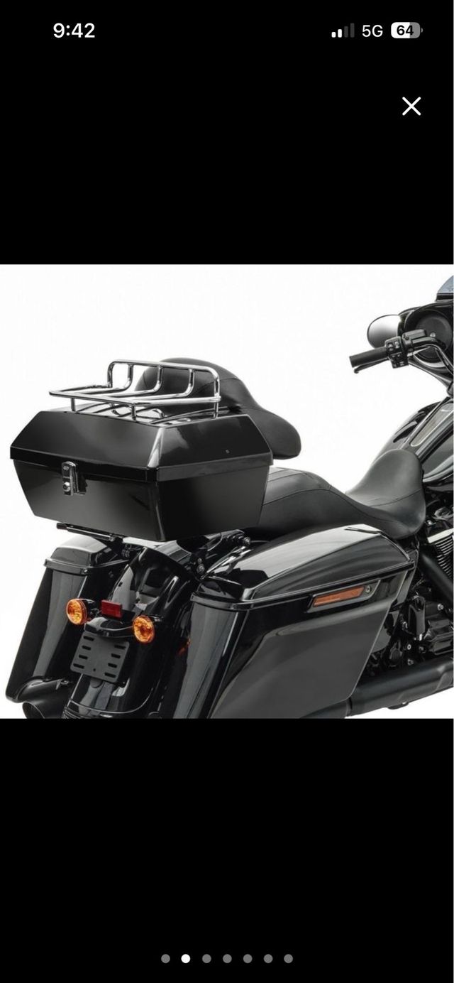 Maletín para moto negro