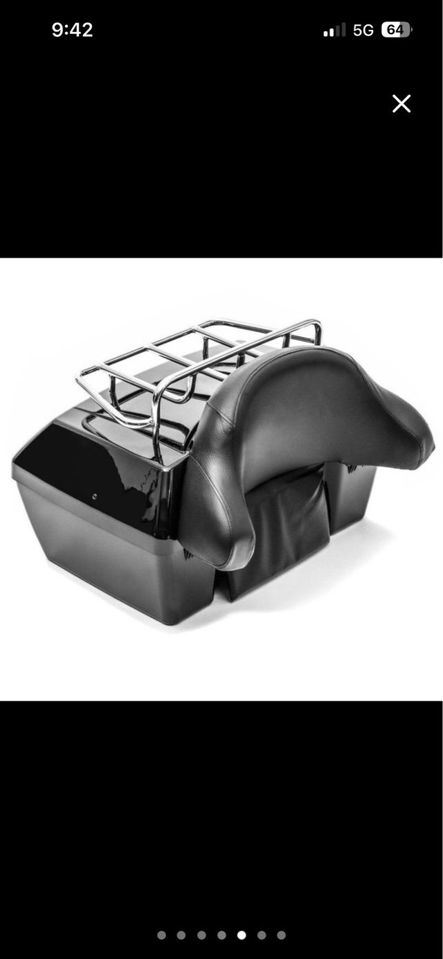 Maletín para moto negro