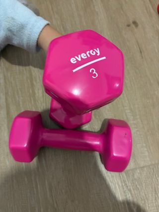 Mancuernas rosas Decathlon 3Kg