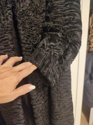 Abrigo Astracán Vintage Negro