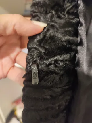 Abrigo Astracán Vintage Negro