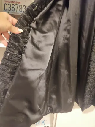 Abrigo Astracán Vintage Negro