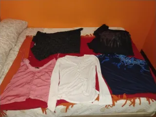 Lote 14 prendas mujer: camisetas y vestido