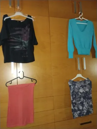 Lote 14 prendas mujer: camisetas y vestido