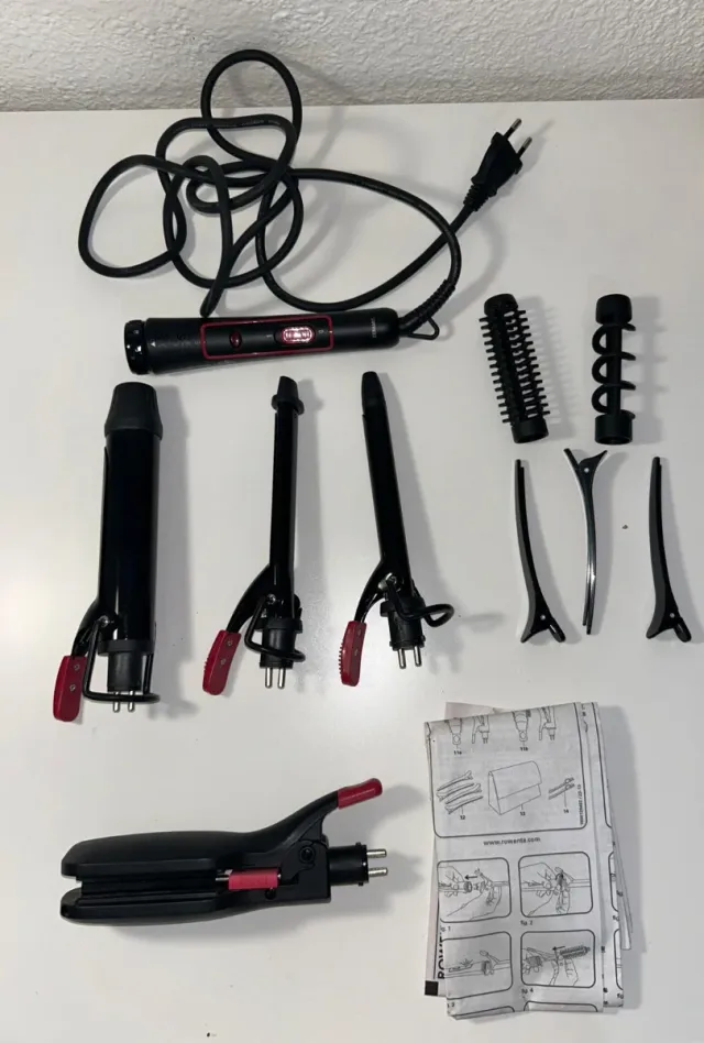 Rowenta Plancha y Rizador de Pelo