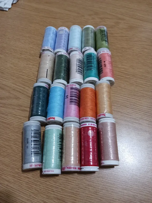 Lote Hilos Coser Mano Máquina Colores Variados
