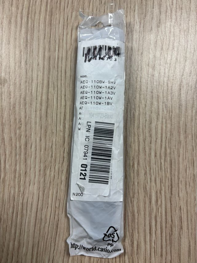 Correa de repuesto Casio negra