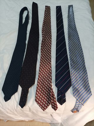 Corbatas lote 5 unidades