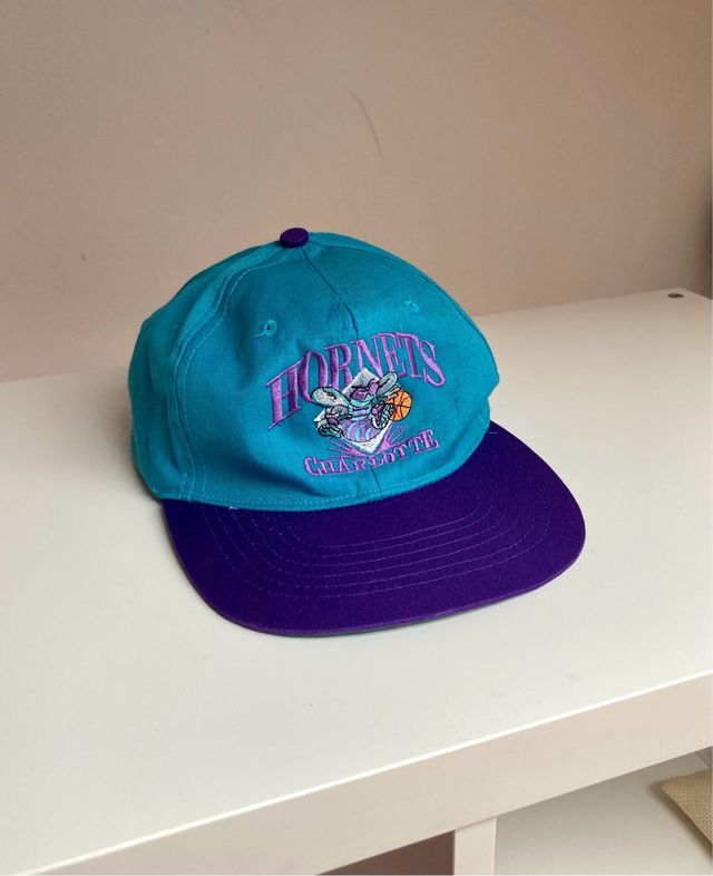 Vintage Charlotte Hornets NBA baseball cap 90s