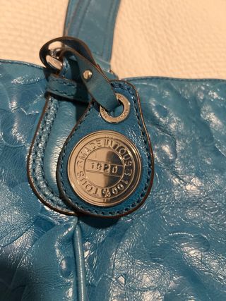 Bolso Tous Cuero Azul/Turquesa