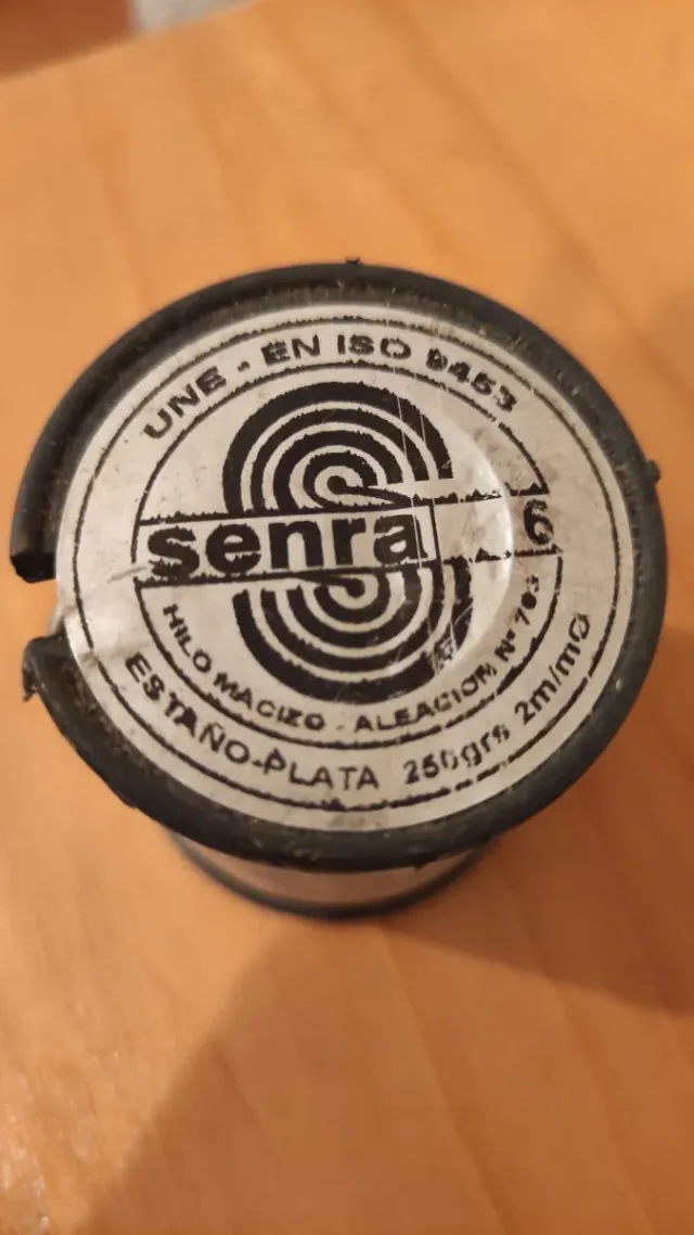 Bobina estaño plata 6% 250g