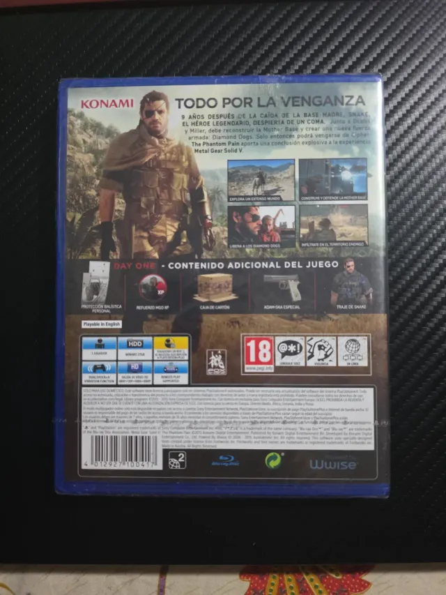 Metal Gear Solid V PS4 Edição Day One Lacrado
