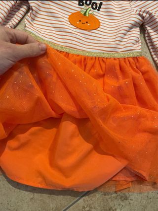 Vestito Halloween zucca bimba