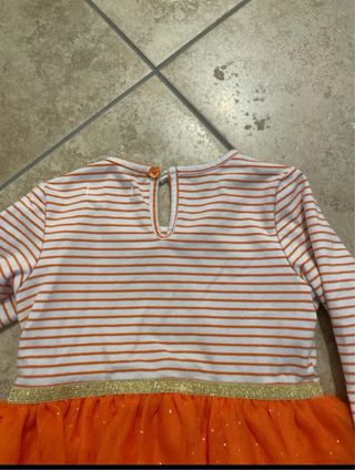 Vestito Halloween zucca bimba