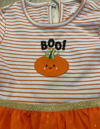 Vestito Halloween zucca bimba