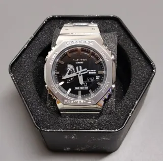 Reloj Casio MOD Plateado y dial Negro