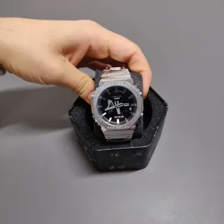 Reloj Casio MOD Plateado y dial Negro