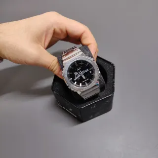 Reloj Casio MOD Plateado y dial Negro