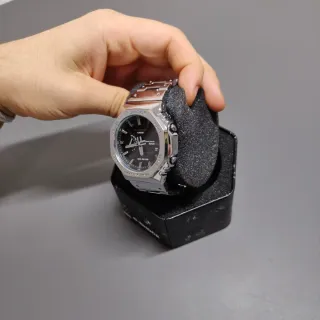 Reloj Casio MOD Plateado y dial Negro