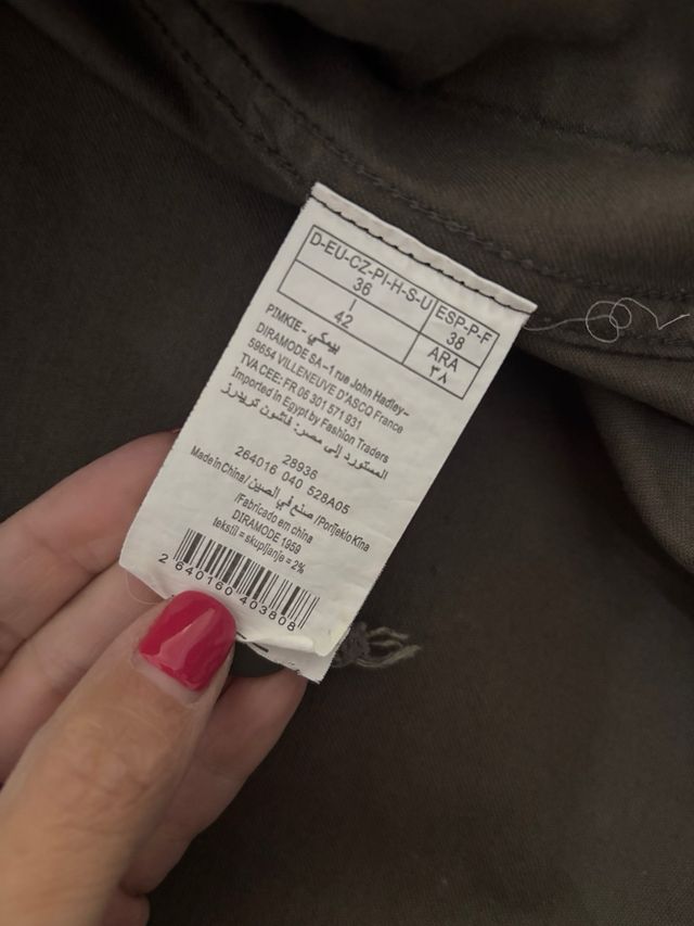 Chaqueta verde militar