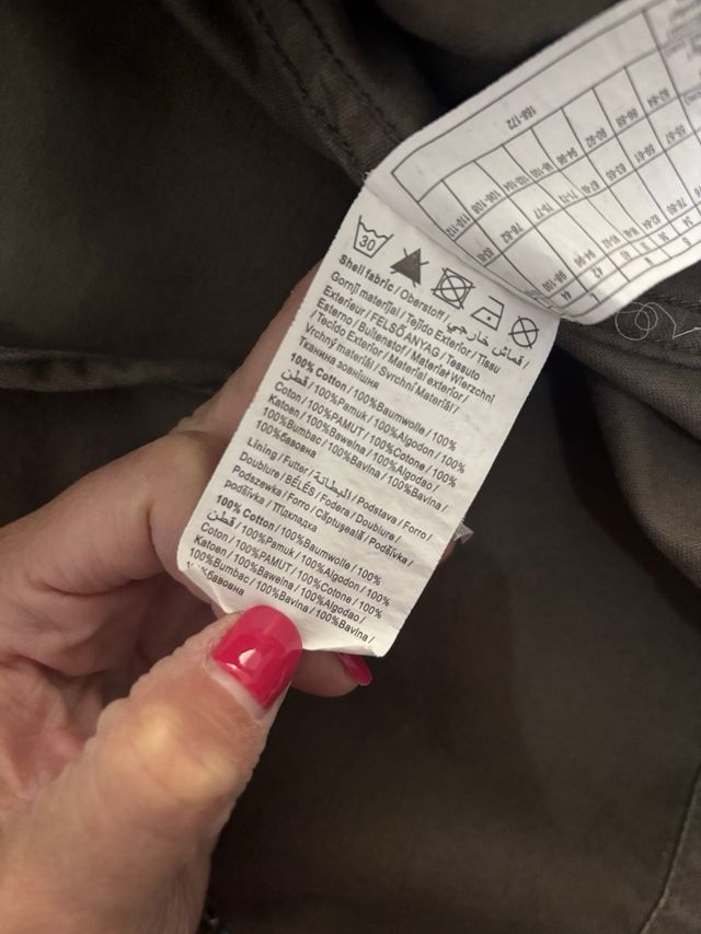 Chaqueta verde militar