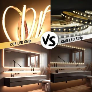 Tira LED COB 2M Blanca Cálida 2700K 24V