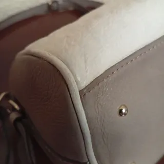 Bolso Piel Purificación García Blanco/Beige