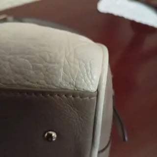 Bolso Piel Purificación García Blanco/Beige