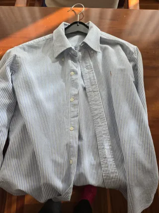 Camisa Polo Ralph Lauren Rayas Azul/Blanco