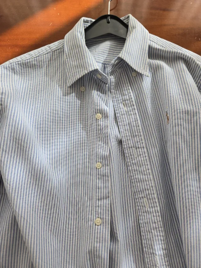 Camisa Polo Ralph Lauren Rayas Azul/Blanco