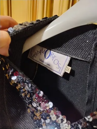 Vestito grigio con paillettes taglia M