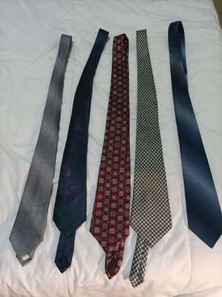 Corbatas lote de 5 unidades